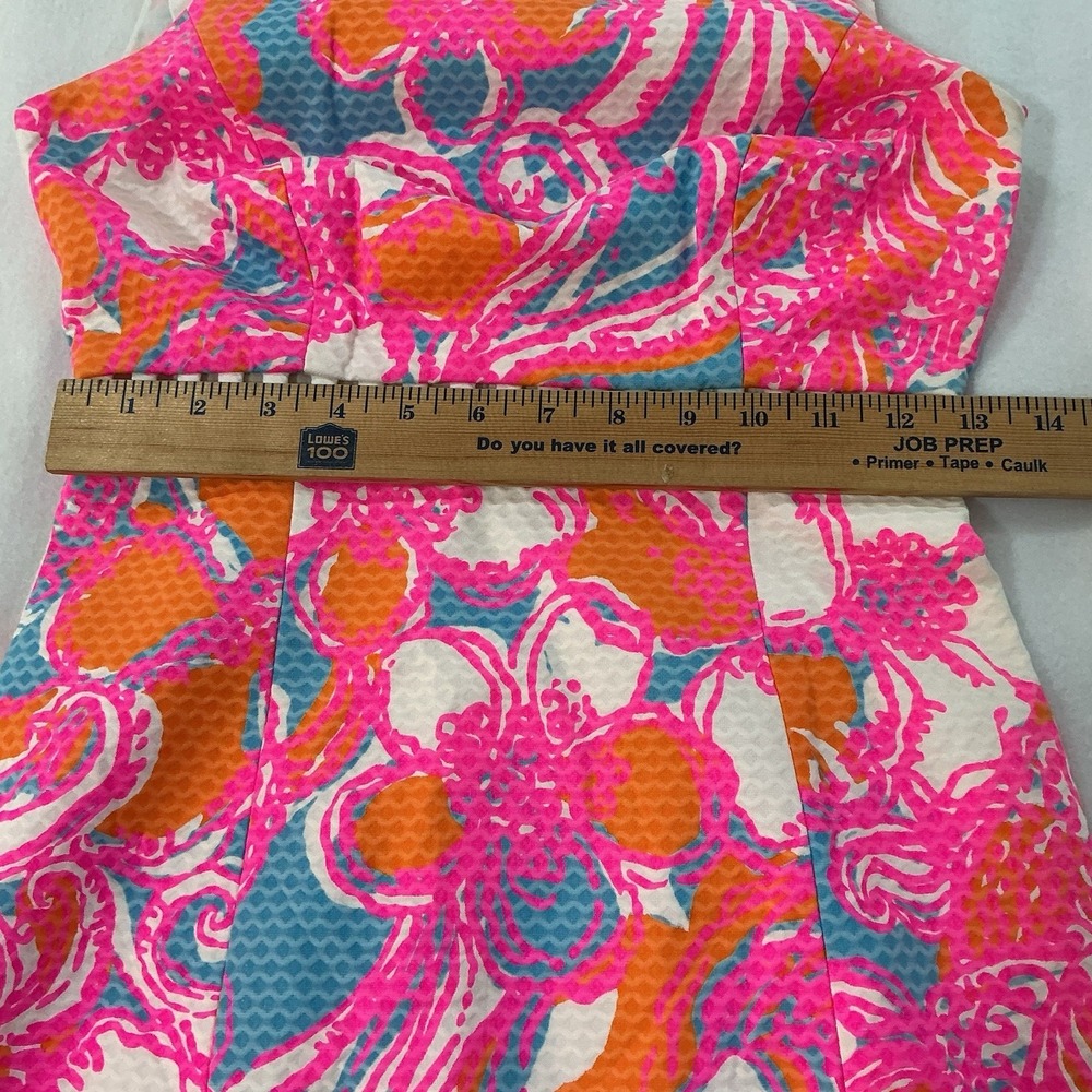 Lilly Pulitzer Iggy Dress Shorely Cut Out Detail Size 00 Resort Cruise Beach - Picture 7 of 14